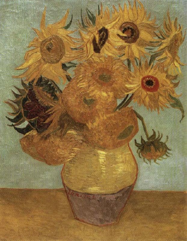 Vincent Van Gogh Sunflowers France oil painting art